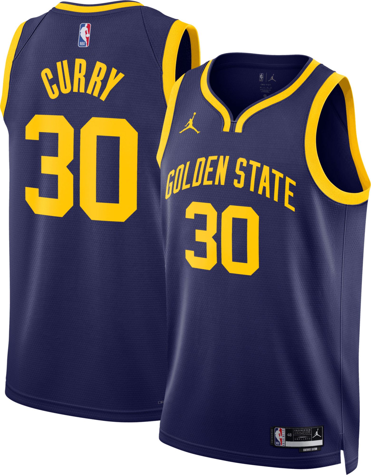 2019-23 GOLDEN STATE WARRIORS CURRY #30 NIKE SWINGMAN JERSEY (AWAY) M -  W/TAGS