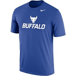 Nike Men's Buffalo Bulls Blue Dri-FIT Cotton Wordmark T-Shirt