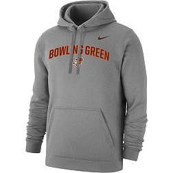 Nike Men's Bowling Green Falcons Grey Club Fleece Wordmark Pullover Hoodie