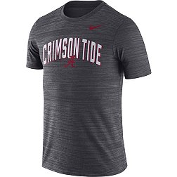 Nike Men's Alabama Crimson Tide Grey Dri-FIT Velocity Football T-Shirt