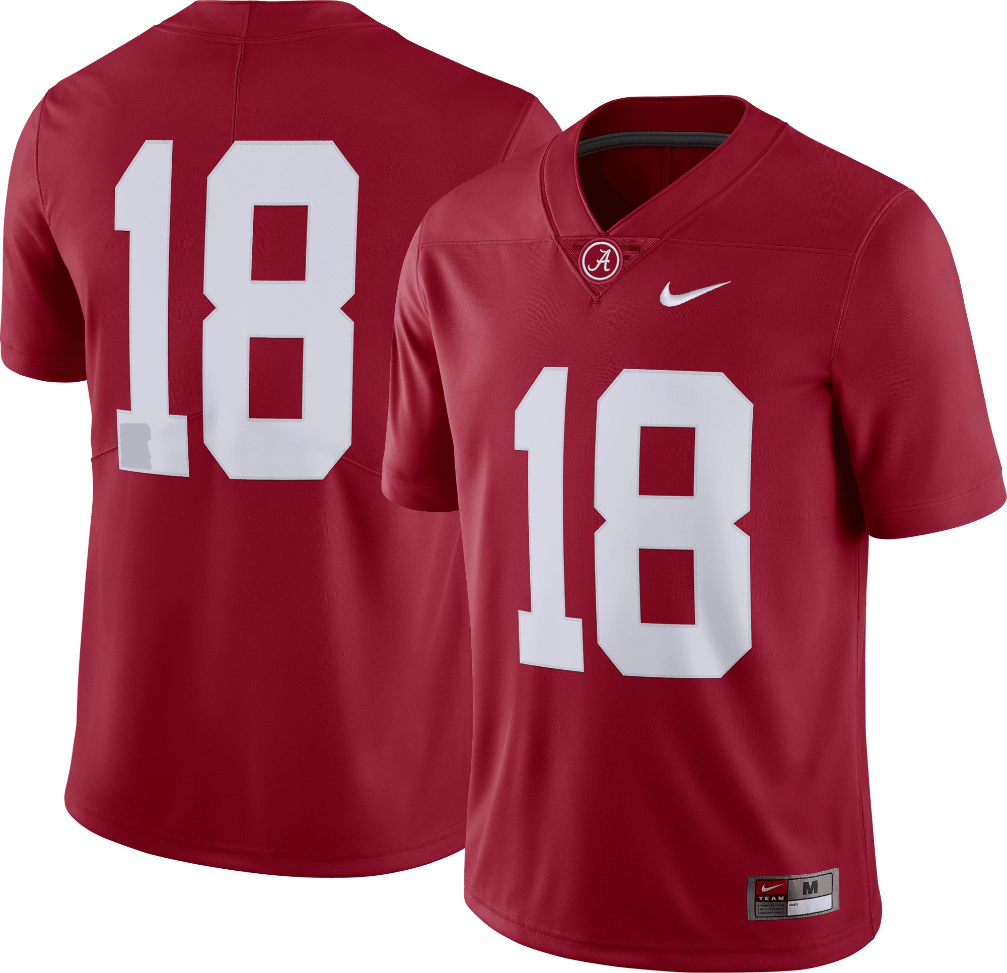 Nike Men's Alabama Crimson Tide #18 Crimson Dri-FIT Limited Football Jersey