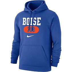 Nike Men's Boise State Broncos Blue Boise 208 Area Code Club Fleece Pullover Hoodie