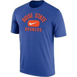 Nike Men's Boise State Broncos Blue Dri-FIT Cotton Swoosh in Pill T-Shirt