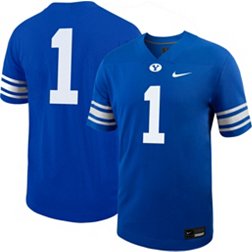 Nike Men's BYU Cougars #1 Royal Untouchable Game Football Jersey