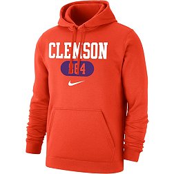 Nike Men's Clemson Tigers Orange Clemson 864 Area Code Club Fleece Pullover Hoodie