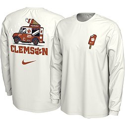 Nike Men's Clemson Tigers White Dorm Pack Ice Cream Truck Long Sleeve T-Shirt