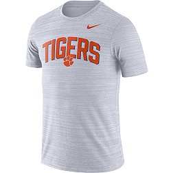 Nike Men's Clemson Tigers White Dri-FIT Velocity Football T-Shirt