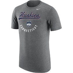 Nike Men's UConn Huskies Grey Tri-Blend T-Shirt