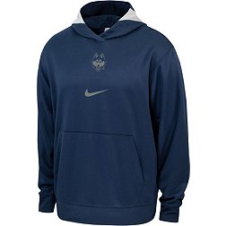 Nike Men's UConn Huskies Blue Spotlight Basketball Dri-FIT Pullover Hoodie