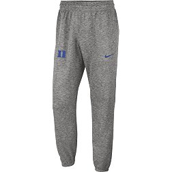 Nike Men's Duke Blue Devils Grey Dri-FIT Spotlight Basketball Fleece Pants