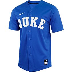 Nike Men's Duke Blue Devils Duke Blue Full Button Replica Baseball Jersey