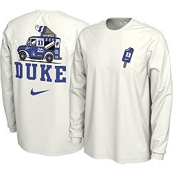 Nike Men's Duke Blue Devils White Dorm Pack Ice Cream Truck Long Sleeve T-Shirt