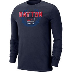Nike Men's Dayton Flyers Blue Dri-FIT Cotton Name Drop Long Sleeve T-Shirt