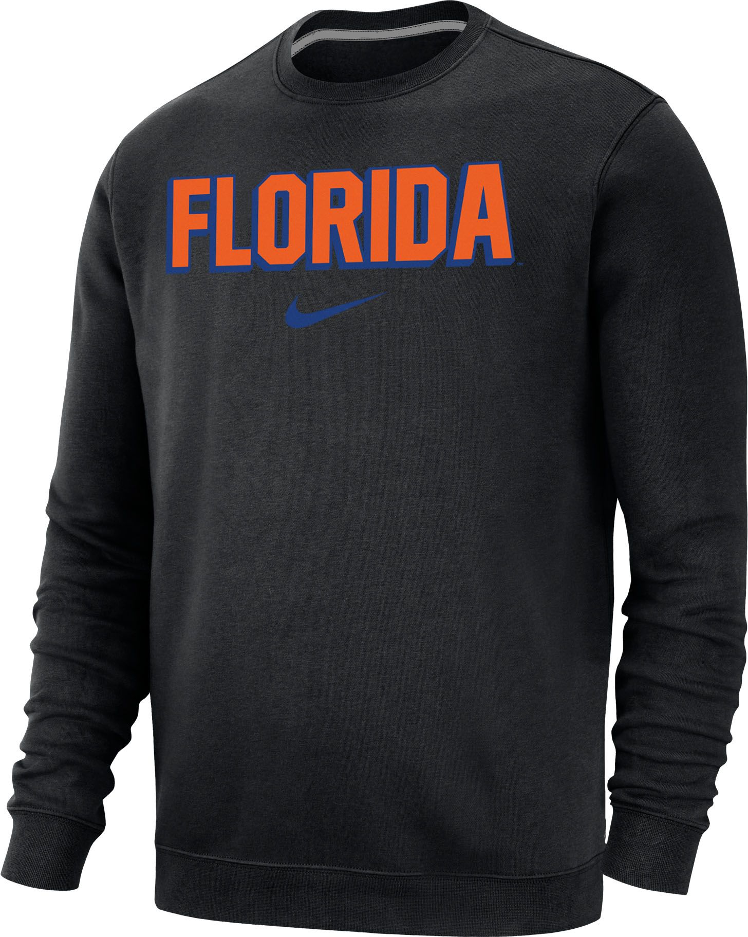 Nike Men s Florida Gators Black Club Fleece Crew Neck Sweatshirt