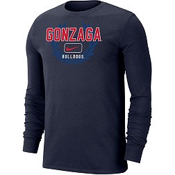 Nike Men's Gonzaga Bulldogs Blue Dri-FIT Cotton Name Drop Long Sleeve T-Shirt