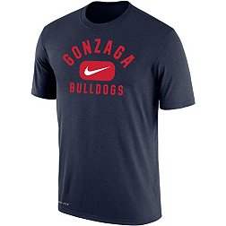 Nike Men's Gonzaga Bulldogs Blue Dri-FIT Cotton Swoosh in Pill T-Shirt