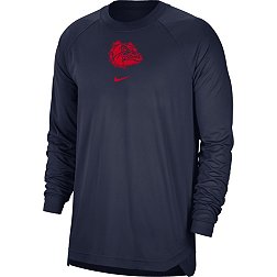 Nike Men's Gonzaga Bulldogs Blue Spotlight Basketball Long Sleeve T-Shirt