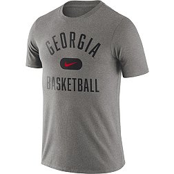 Nike Men's Georgia Bulldogs Grey Basketball Team Arch T-Shirt