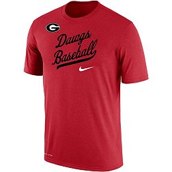 Nike Men's Georgia Bulldogs Red Dri-FIT Cotton Baseball T-Shirt