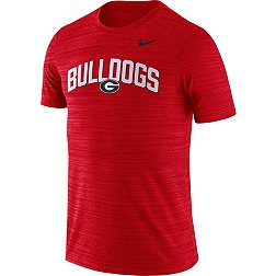 Nike Men's Georgia Bulldogs Red Dri-FIT Velocity Football T-Shirt