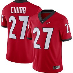 Nike Men's Georgia Bulldogs Nick Chubb #27 Red Dri-FIT Game Football Jersey