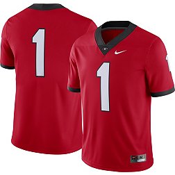 Nike Men's Georgia Bulldogs #1 Red Dri-FIT Game Football Jersey