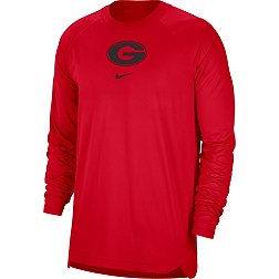 Nike Men's Georgia Bulldogs Red Spotlight Basketball Long Sleeve T-Shirt