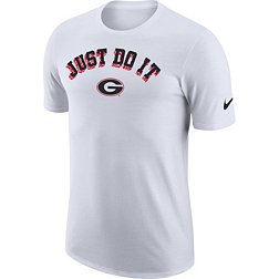 Nike Men's Georgia Bulldogs White Cotton Seasonal T-Shirt