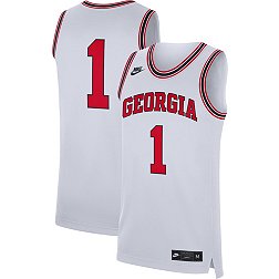 Nike Men's Georgia Bulldogs #1 White Dri-FIT Basketball Jersey