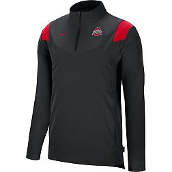 Nike Men's Ohio State Buckeyes Black Football Sideline Coach Lightweight Jacket