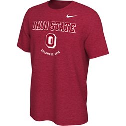 Nike Men's Ohio State Buckeyes Scarlet Dri-FIT Graphic Tri-Blend T-Shirt