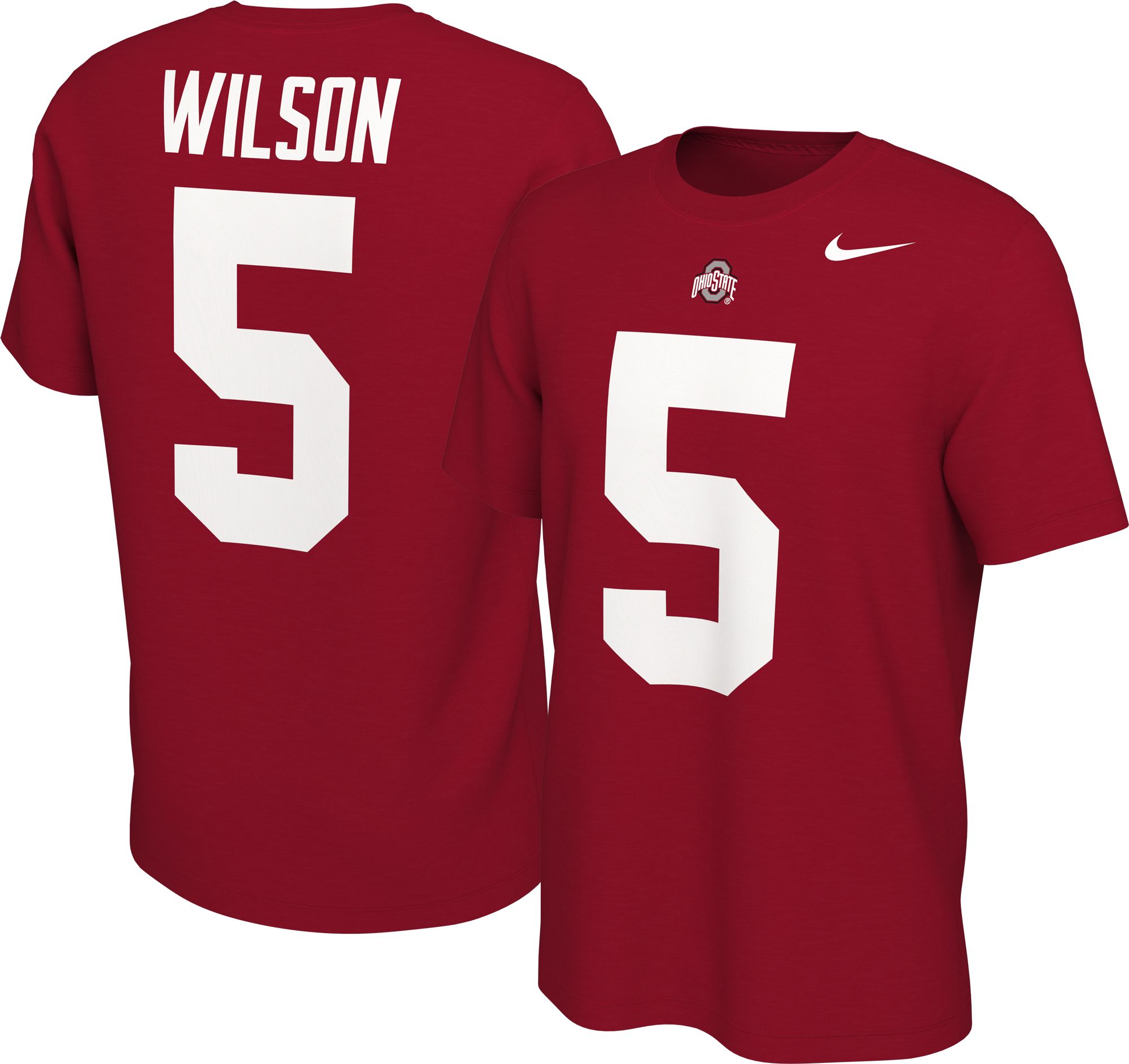 Men's Nike Chris Olave Scarlet Ohio State Buckeyes 2022 NFL Draft Name &  Number T-Shirt