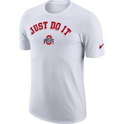 Nike Men's Ohio State Buckeyes White Cotton Seasonal T-Shirt