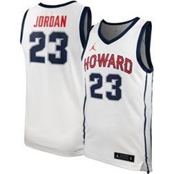 Jordan Men's Howard Bison Michael Jordan #23 White Dri-FIT Replica Basketball Jersey