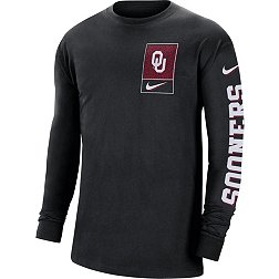 Nike Men's Oklahoma Sooners Black Max90 Long Sleeve T-Shirt