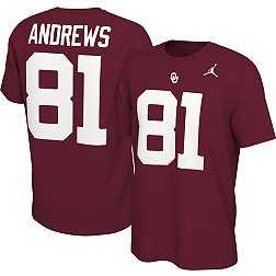 Jordan Men's Oklahoma Sooners Mark Andrews #81 Crimson Football Jersey T-Shirt