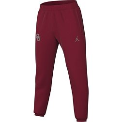 Jordan Men's Oklahoma Sooners Crimson Dri-FIT Spotlight Basketball Fleece Pants