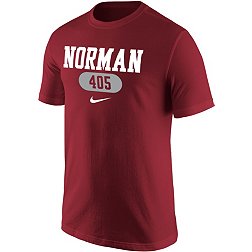 Nike Men's Oklahoma Sooners Crimson Norman 405 Area Code T-Shirt