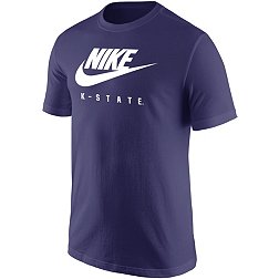 Nike Men's Kansas State Wildcats Purple Core Cotton Futura T-Shirt