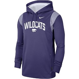 Nike Men's Kansas State Wildcats Purple Therma-FIT Football Sideline Performance Pullover Hoodie