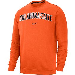 Nike Men's Oklahoma State Cowboys Orange Club Fleece Crew Neck Sweatshirt