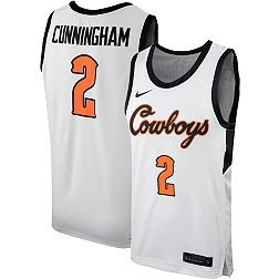 Nike Men's Oklahoma State Cowboys Cade Cunningham #2 White Replica Basketball Jersey