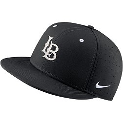 Nike Men's Long Beach State Dirtbags Black Aero True Baseball Fitted Hat