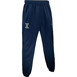 Nike Men's Illinois Fighting Illini Blue Dri-FIT Spotlight Basketball Fleece Pants