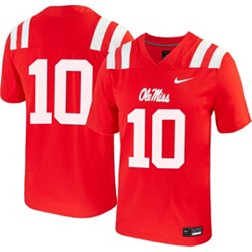 Nike Men's Ole Miss Rebels #10 Red Untouchable Game Football Jersey