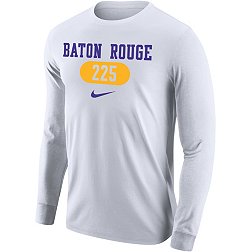 Nike Men's LSU Tigers White Baton Rouge 225 Area Code Long Sleeve T-Shirt