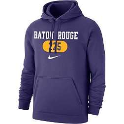 Nike Men's LSU Tigers Purple Baton Rouge 225 Area Code Club Fleece Pullover Hoodie