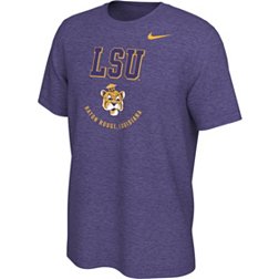Nike Men's LSU Tigers Purple Dri-FIT Graphic Tri-Blend T-Shirt
