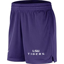 Nike Men's LSU Tigers Purple Dri-FIT Knit Mesh Shorts