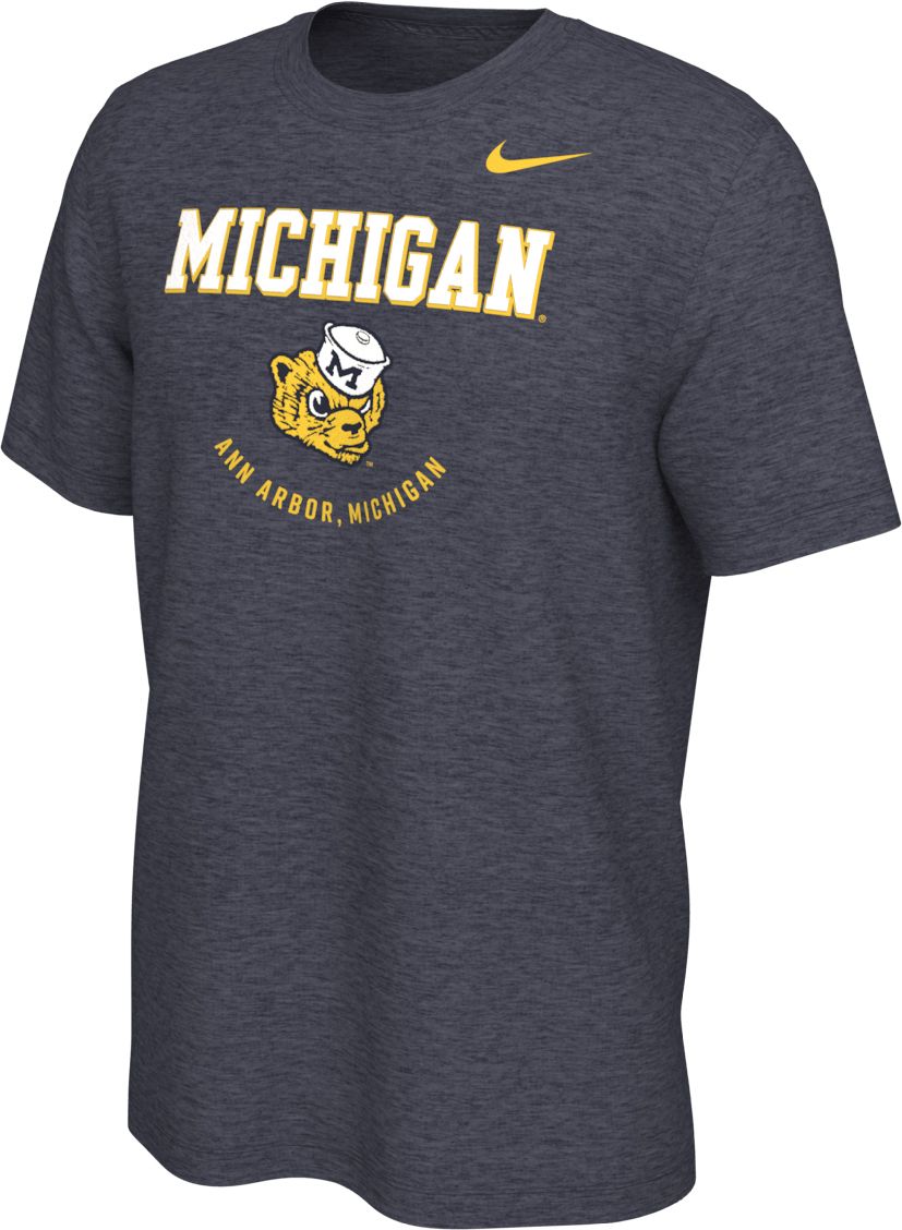 Jordan Men's Michigan Wolverines Tom Brady #10 Blue Dri-FIT